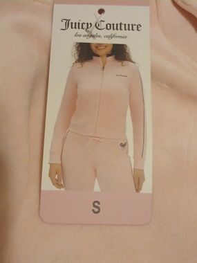 Juicy Couture Pink Girls Two-Piece Velour 2 Piece Set
